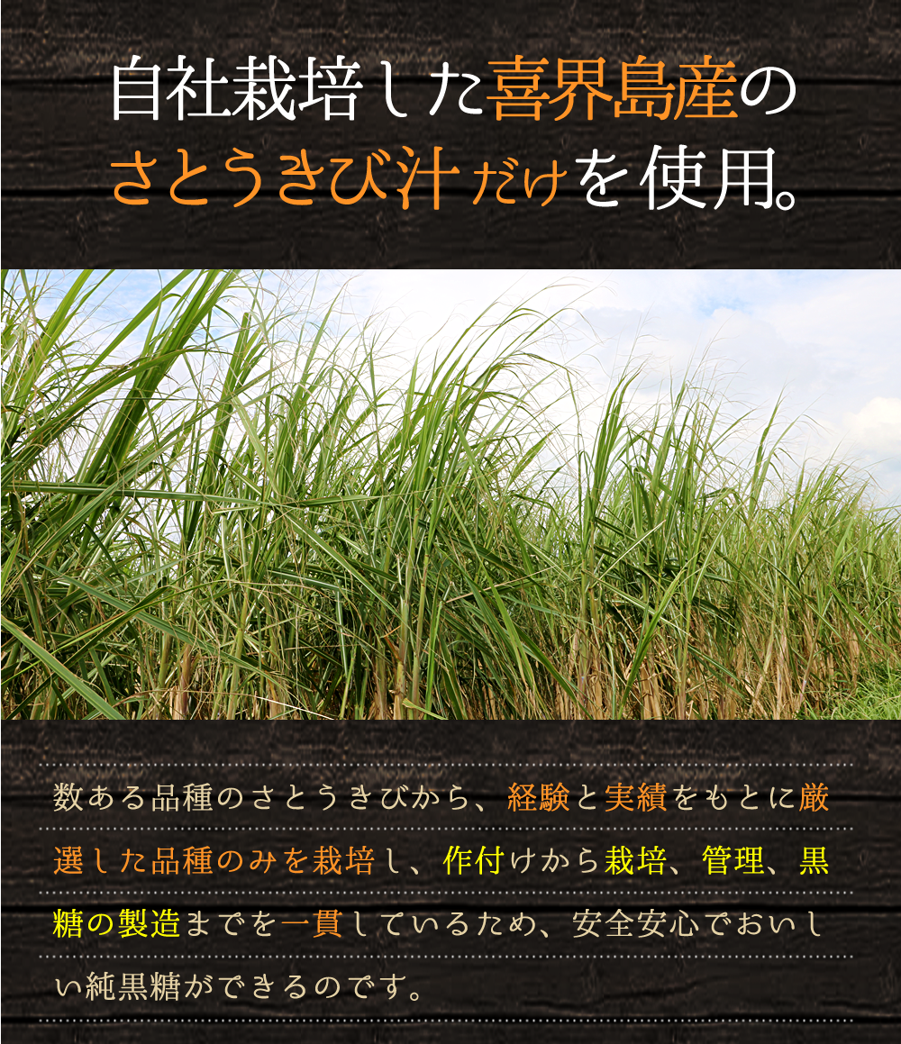 喜界島黒糖（さとうきび100%の天然甘味料） | 永久屋(とわや)｜奄美・喜界島の黒糖を使った黒糖菓子・かりんとう・豆菓子・チョコ黒糖の製造販売