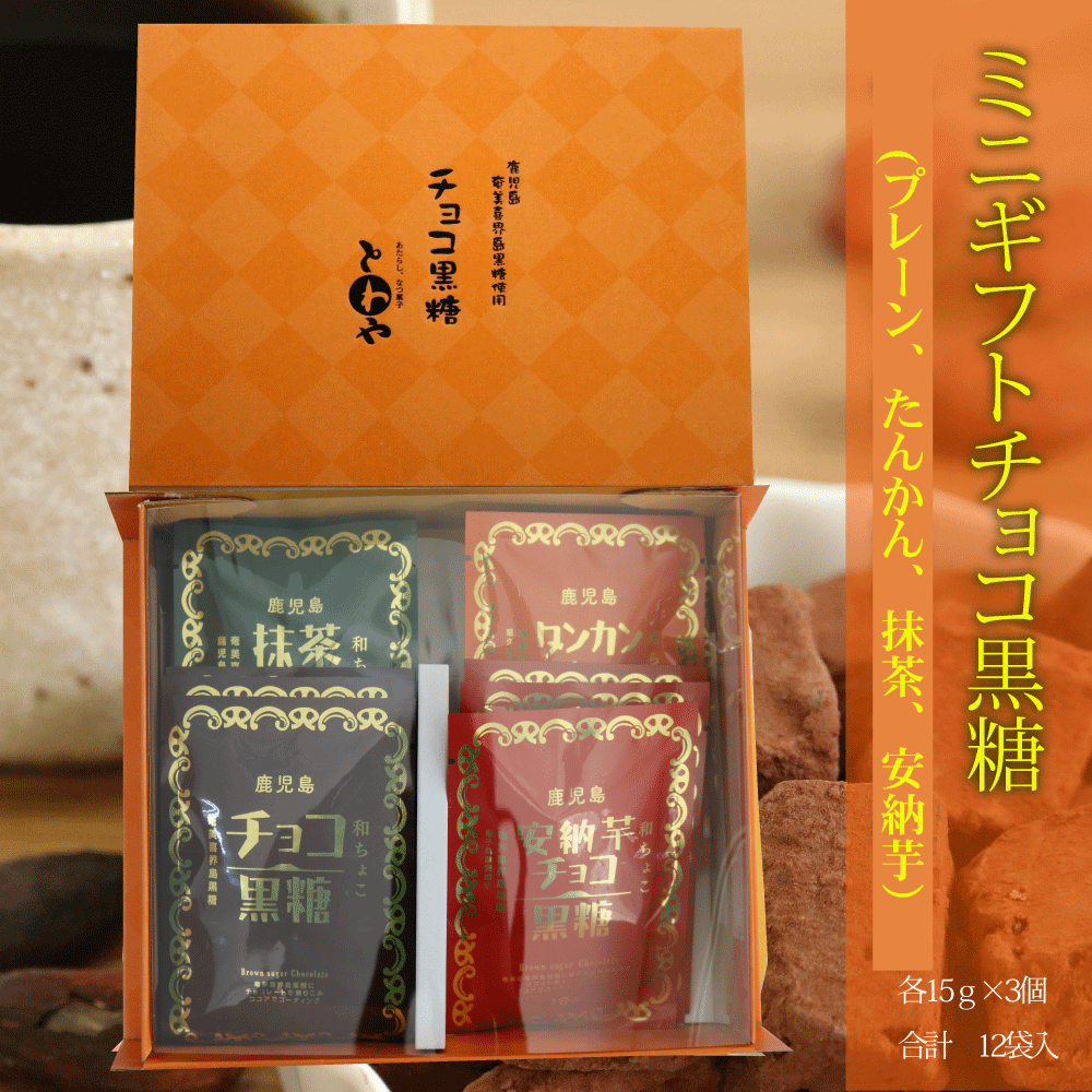 ミニギフトチョコ12個セット | 永久屋(とわや)｜奄美・喜界島の黒糖を